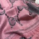 Fake Gucci GG Lurex jacquard logo cashmere scarf Rose Replica