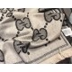 Replica Gucci GG Lurex jacquard logo cashmere scarf Gray