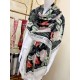 Replica Gucci Limited edition cashmere printed cashmere scarf Pink