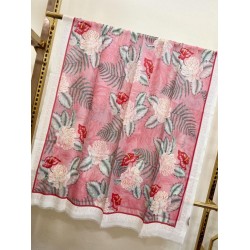 Replica Gucci Limited edition cashmere printed cashmere scarf Gray