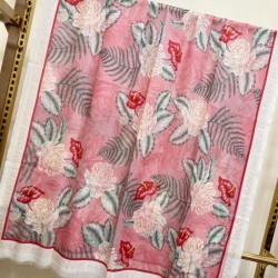 Replica Gucci Limited edition cashmere printed cashmere scarf Gray