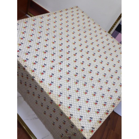 Replica Gucci Mickey velvet square scarf Beige