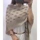 Replica Gucci Mickey velvet square scarf Beige
