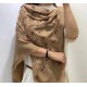 Replica Gucci Mickey velvet square scarf Brown