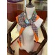 Replica Gucci floral elements and old flower GG scarf 90 x 90 Orange