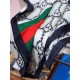 Replica Gucci printed silk scarf 110 x 110 White