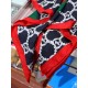 Replica Gucci printed silk scarf 110 x 110 Black