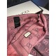 Fake Gucci Classic wool jacquard scarf 48 x 180 Pink Replica