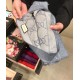 Replica Gucci Classic wool jacquard scarf 48 x 180 Gray