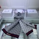 Replica Gucci cashmere jacquard scarf 30 x 190 Gray