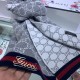 Replica Gucci cashmere jacquard scarf 30 x 190 Gray