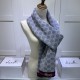 Replica Gucci cashmere jacquard scarf 30 x 190 Gray