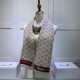 Replica Gucci cashmere jacquard scarf 30 x 190 Brown