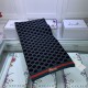Fake Gucci cashmere jacquard scarf 30 x 190 Dark Blue Replica