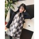 Fake Gucci Double-sided two-tone Wool Scarf 50 x 200 Black Replica