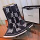 Fake Gucci Double-sided two-tone Wool Scarf 50 x 200 Black Replica