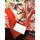 Replica Gucci classic floral cashmere scarf 100 x 200 Orange