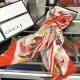 Replica Gucci classic floral cashmere scarf 100 x 200 Orange