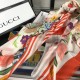 Replica Gucci classic floral cashmere scarf 100 x 200 Orange