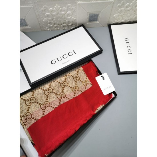 Fake Gucci Classic Cashmere Scarf 100 x 200 Red Replica