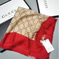 Fake Gucci Classic Cashmere Scarf 100 x 200 Red Replica
