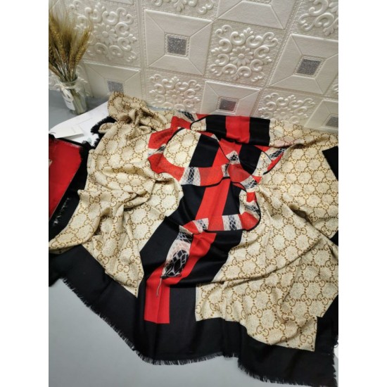 Replica Gucci Classic Cashmere Scarf 100 x 200 Black
