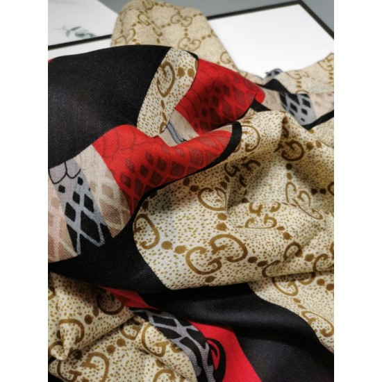 Replica Gucci Classic Cashmere Scarf 100 x 200 Black