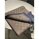 Fake Gucci GG jacquard cashmere scarf 23 x 180 Dark Blue Replica