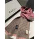 Replica Gucci GG jacquard cashmere scarf 23 x 180 Pink