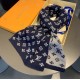 Fake Louis Vuitton Monogram Denim Scarf M76245 30 x 180 Replica