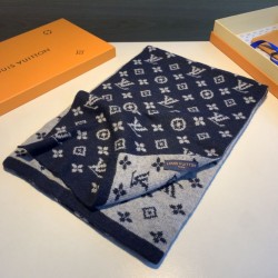 Fake Louis Vuitton Monogram Denim Scarf M76245 30 x 180 Replica