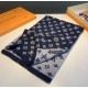 Fake Louis Vuitton Monogram Denim Scarf M76245 30 x 180 Replica