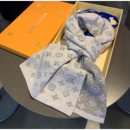Replica Louis Vuitton Monogram Denim Scarf M76246 30 x 180