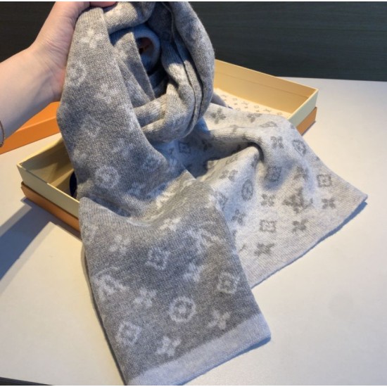 Replica Louis Vuitton Monogram Denim Scarf M76246 30 x 180