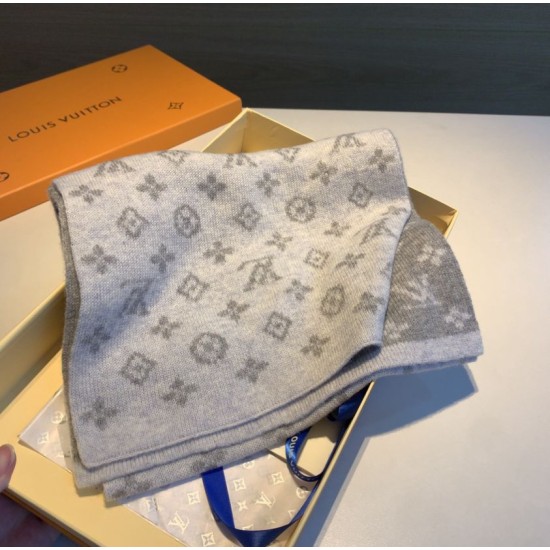 Replica Louis Vuitton Monogram Denim Scarf M76246 30 x 180