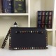 Replica Black Rockstud Clutch Bag With Multicolored Stones Fake Black Rockstud Clutch Bag With Multicolored Stones Replica