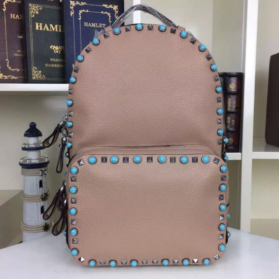 Replica Bronze Medium Rockstud Backpack With Stones Replica Bronze Medium Rockstud Backpack With Stones