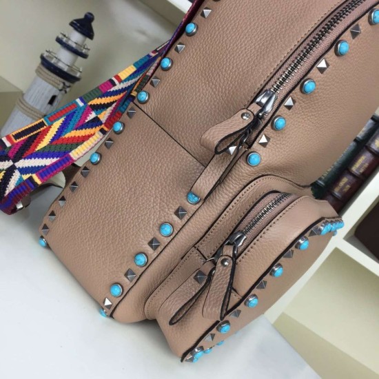 Replica Bronze Medium Rockstud Backpack With Stones Replica Bronze Medium Rockstud Backpack With Stones