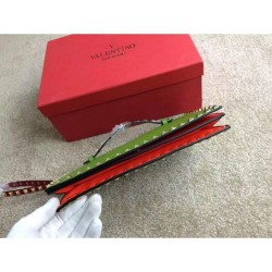 Replica Multicolor Rockstud Clutch Bag Green Fake Multicolor Rockstud Clutch Bag Green Replica