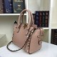 Replica Nude Small Rockstud Handle Bag With Multicolored Stones Replica Nude Small Rockstud Handle Bag With Multicolored Stones
