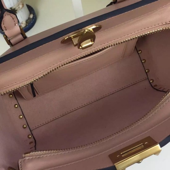 Replica Nude Small Rockstud Handle Bag With Multicolored Stones Replica Nude Small Rockstud Handle Bag With Multicolored Stones