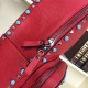 Fake Red Medium Rockstud Backpack With Stones Replica Replica Red Medium Rockstud Backpack With Stones