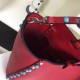 Replica Red Rockstud Rolling Medium Tote With Stones Fake Red Rockstud Rolling Medium Tote With Stones Replica