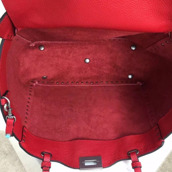 Replica Red Rockstud Rolling Medium Tote With Stones Fake Red Rockstud Rolling Medium Tote With Stones Replica