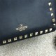 Fake Rockstud Mini Tote In Total Black Replica Fake Rockstud Mini Tote In Total Black Replica