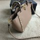 Replica Rockstud Small Tote In Light Brown Calfskin Replica Rockstud Small Tote In Light Brown Calfskin