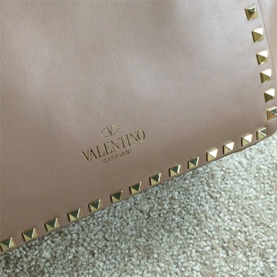 Replica Rockstud Small Tote In Light Brown Calfskin Replica Rockstud Small Tote In Light Brown Calfskin