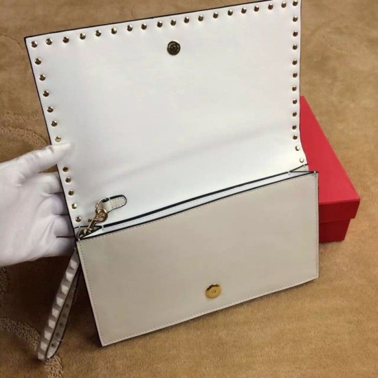 Fake White Rockstud Clutch Bag Replica Replica White Rockstud Clutch Bag