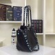 Fake Black Rockstud Rolling Small Tote With Stones Replica Replica Black Rockstud Rolling Small Tote With Stones