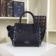 Replica Black Small Rockstud Handle Bag With Stones Replica Black Small Rockstud Handle Bag With Stones
